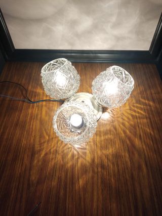Lámpara de techo de cristal