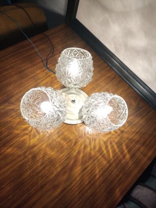Lámpara de techo de cristal