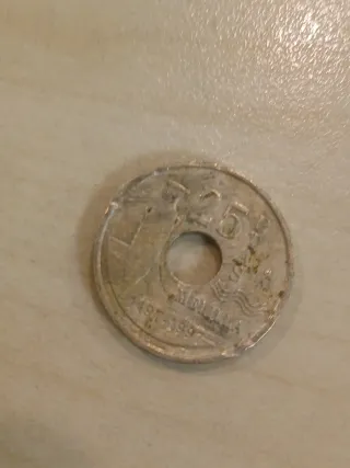 Moneda 25 Pesetas 1997 Melilla 500 Aniversario