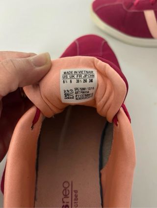 Zapatillas Adidas Neo Mujer Rosa 39 1/3
