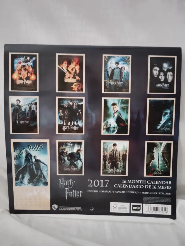 Calendario Harry Potter 2017
