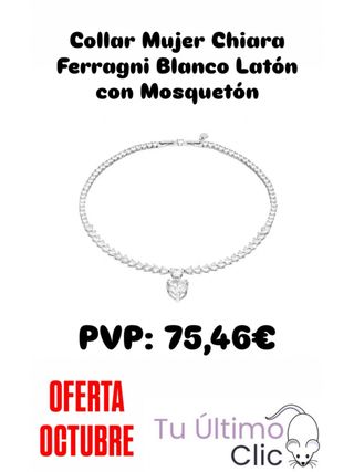 Collar Chiara Ferragni Mujer Latón Mosquetón