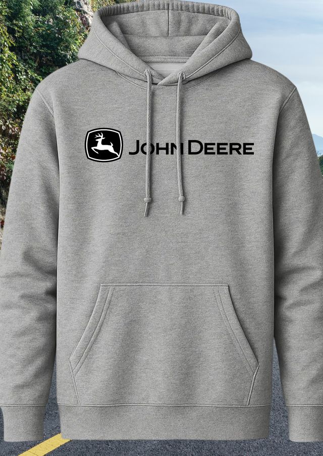 Sudadera John Deere Gris