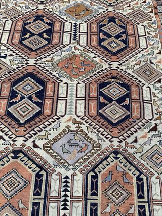 Tappeto Persiano Kilim Lana Beige Multicolor