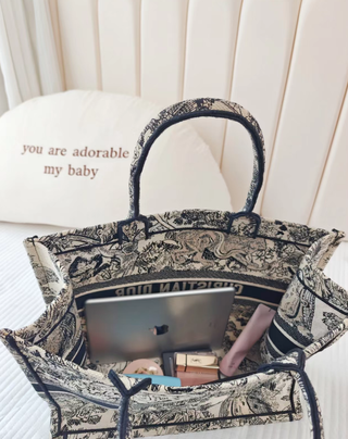 Bolso Dior Book Tote Negro y Blanco