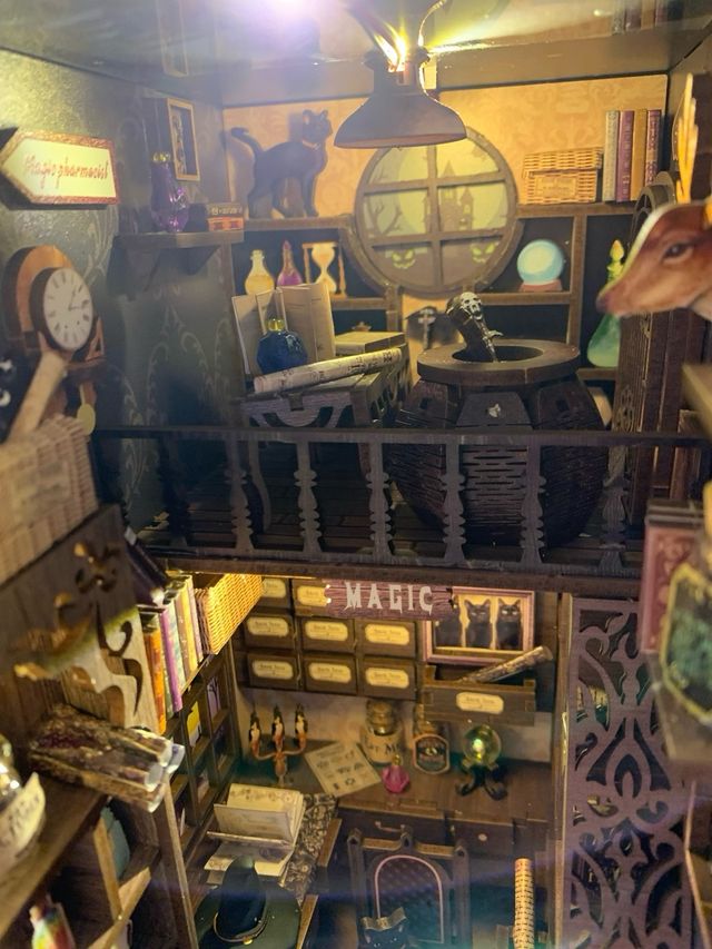 Booknook Magic Shop Luminoso assemblato
