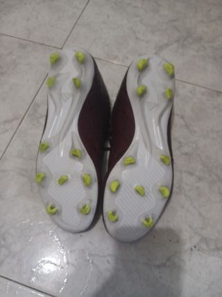 Botas de fútbol Adidas copa puré  granate,de piel