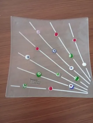 Piatto in vetro Murano