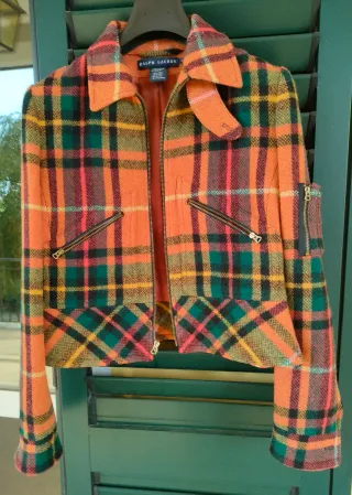 Giacca Lana Ralph Lauren a Quadri
