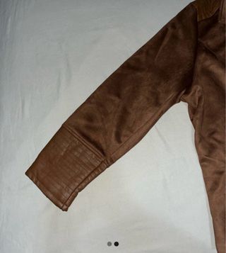 Chaqueta antelina marrón Encuentro Talla XL
