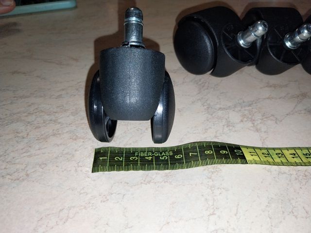 Ruote per sedia ufficio - Set da 5