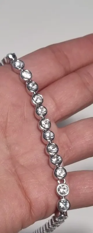 Pulsera Swarovski Plata Clásica