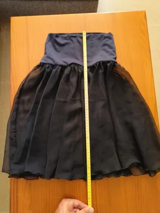 Falda de danza conservatorio negra