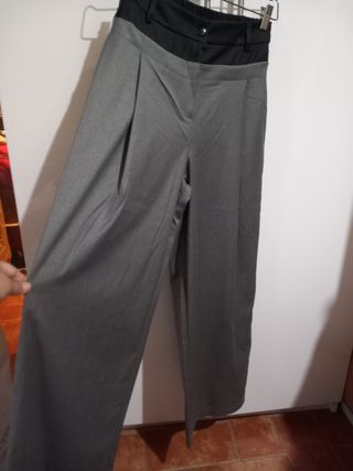Pantaloni eleganti grigi e neri