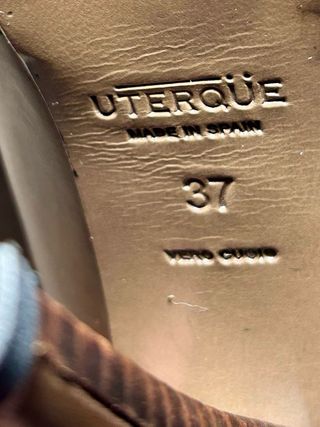 zapatos abotinados  Uterqüe Marrones Tacón Alto 