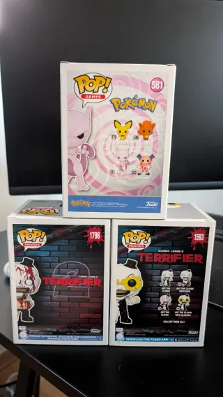 Pack 3 Funko Pop! Terrifier y Mewtwo