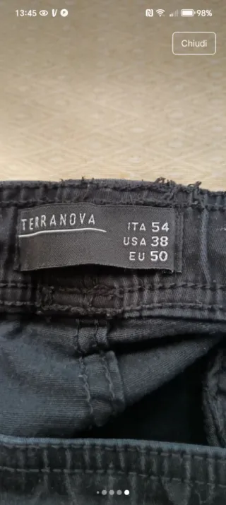 Pantaloni uomo neri con laccio