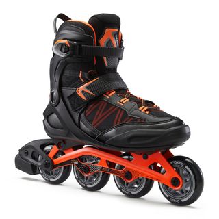 PRODUCTO OCASIÓN: Patín fitness hombre FIT500 naranja ácida