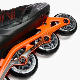 PRODUCTO OCASIÓN: Patín fitness hombre FIT500 naranja ácida