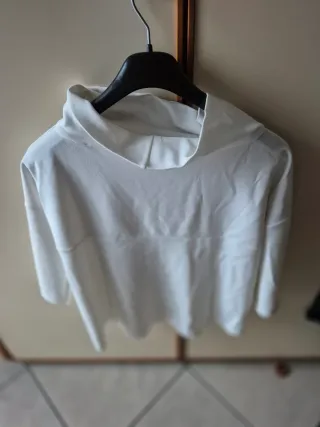 Maglia bianca maniche tre quarti