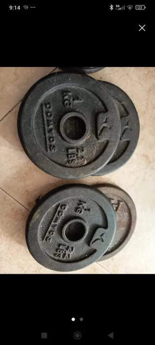 12 2Pesas Decathlon 2kg y 4kg