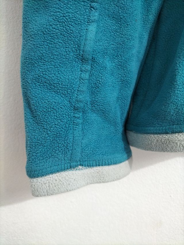 Sudadera Teal Media Cremallera