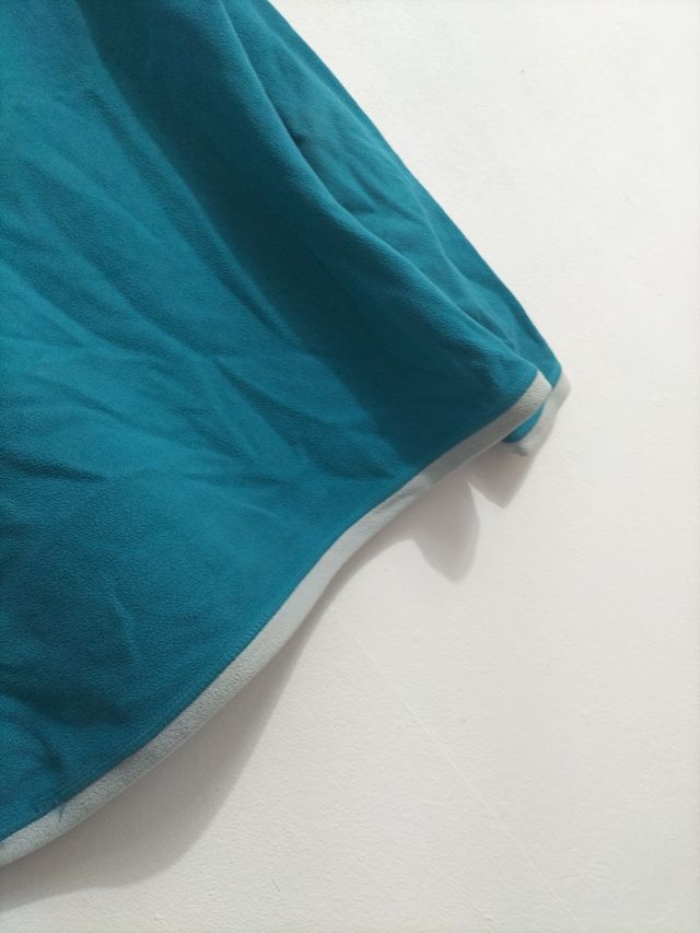 Sudadera Teal Media Cremallera