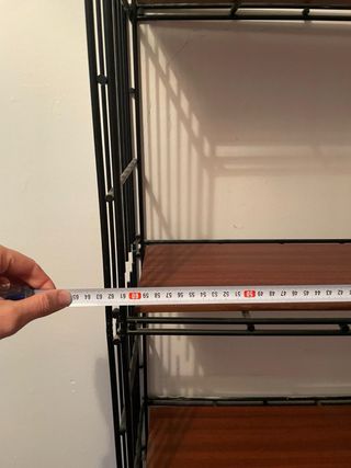Estantería Metálica Negra con Madera - 3 unidades
