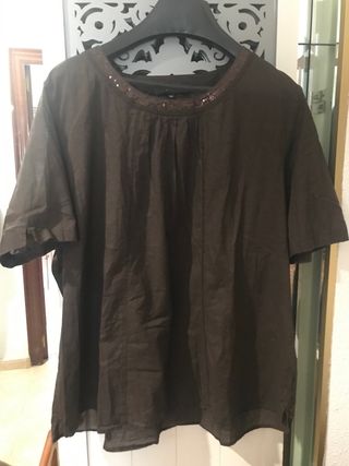 Blusa manga corta talla 46