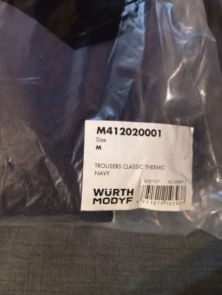 Pantalón de trabajo térmico WURTH azul marino