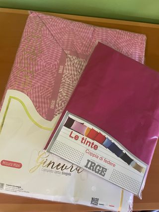 Completo letto singolo + coppia federe IRGE