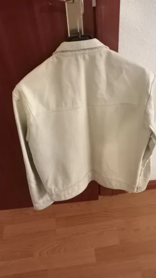 Cazadora SELECTED cuero beige