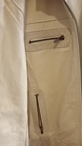 Cazadora SELECTED cuero beige