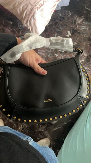 Borsa Isabel Marant nera borchie