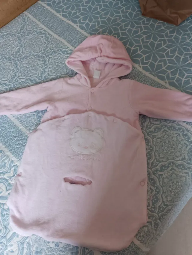 Saco para Maxicosi rosa oso