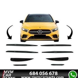 Pack Aletines de paragolpes delantero para Mercede