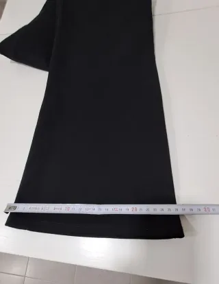 Pantalón H&M Viscosa Negro Talla M