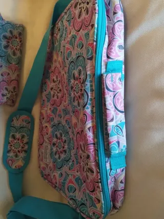 Maletín juvenil estampado floral