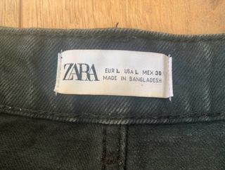 Falda tejana ZARA negra