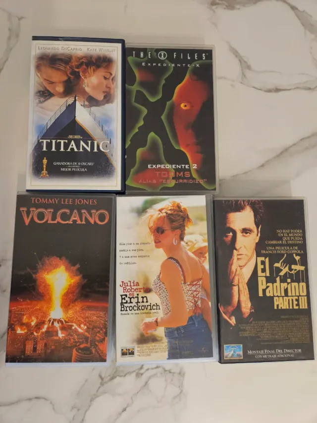 Lote 5 Películas VHS Originales