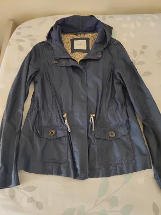 Parka fina azul talla S