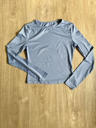Camiseta Shein Poliamida Azul Talla M Mujer