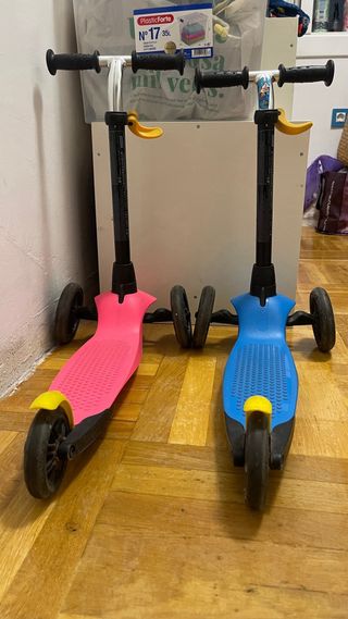 Patinete infantil 3 ruedas, rosa o azul