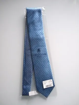 Cravatta Corneliani azzurro microfantasia