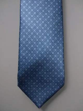 Cravatta Corneliani azzurro microfantasia