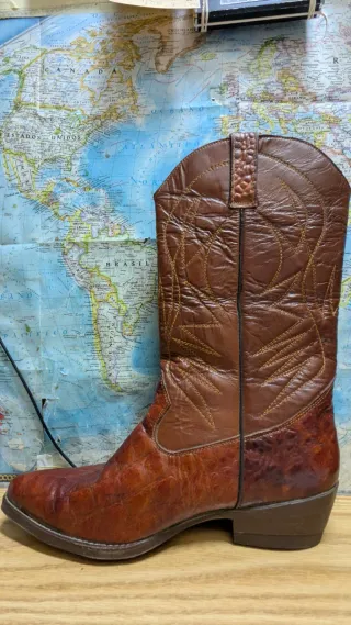 Botas camperas marrones de piel