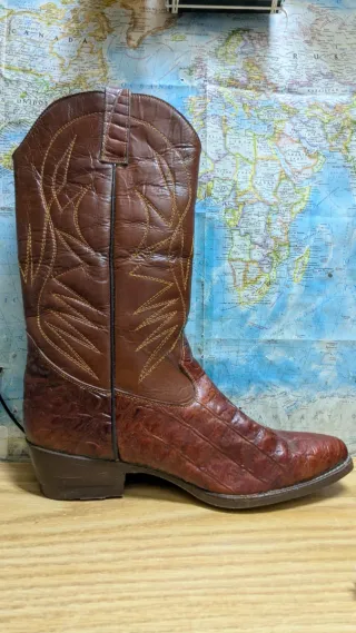Botas camperas marrones de piel
