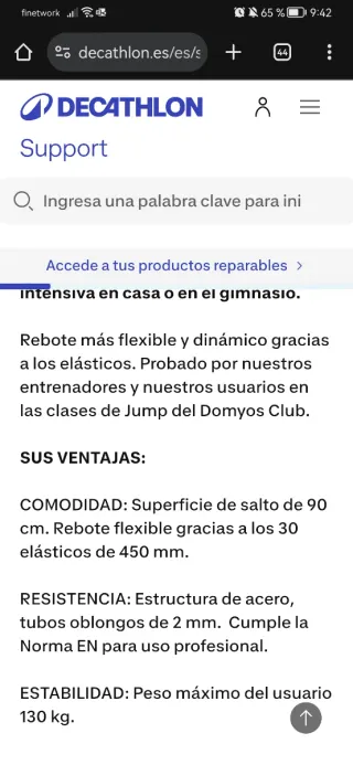 Trampolín Domyos Pro 900