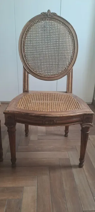 Coppia Sedie Luigi XVI Noce Fine '700