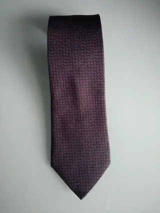 Cravatta Corneliani microfantasia blu/marrone